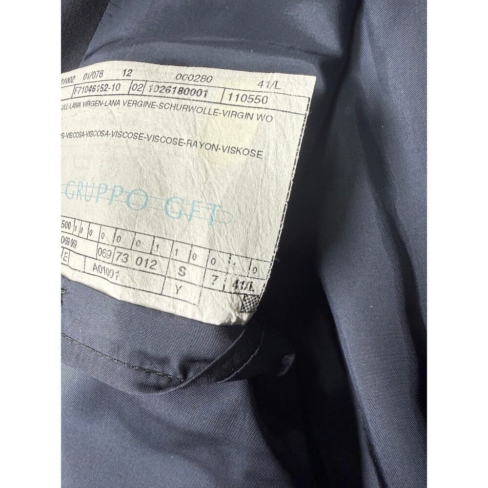 Giorgio Armani Le Collezioni 100% Wool jacket Men’s 41-L Navy Made in Italy - Picture 9 of 14
